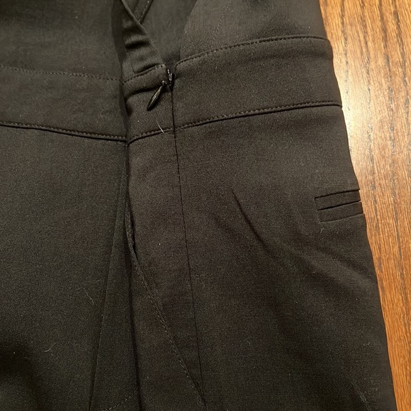 Club Monaco Pants & Jumpsuits Club Monaco Black Itallian Tropical Wool Overalls Metal Buckle